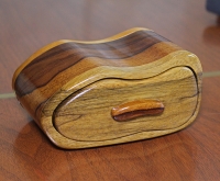 Black Limba and Queenwood bandsaw box