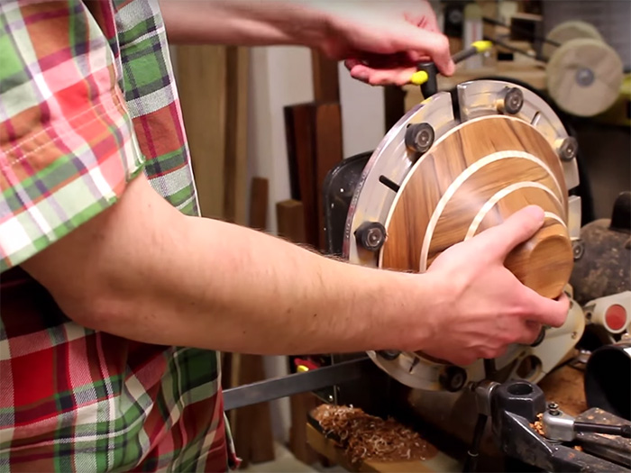 After finishing the bottom of the bowl, all that's left is applying the finish.