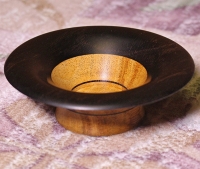 Persimmon and Ebony bowl