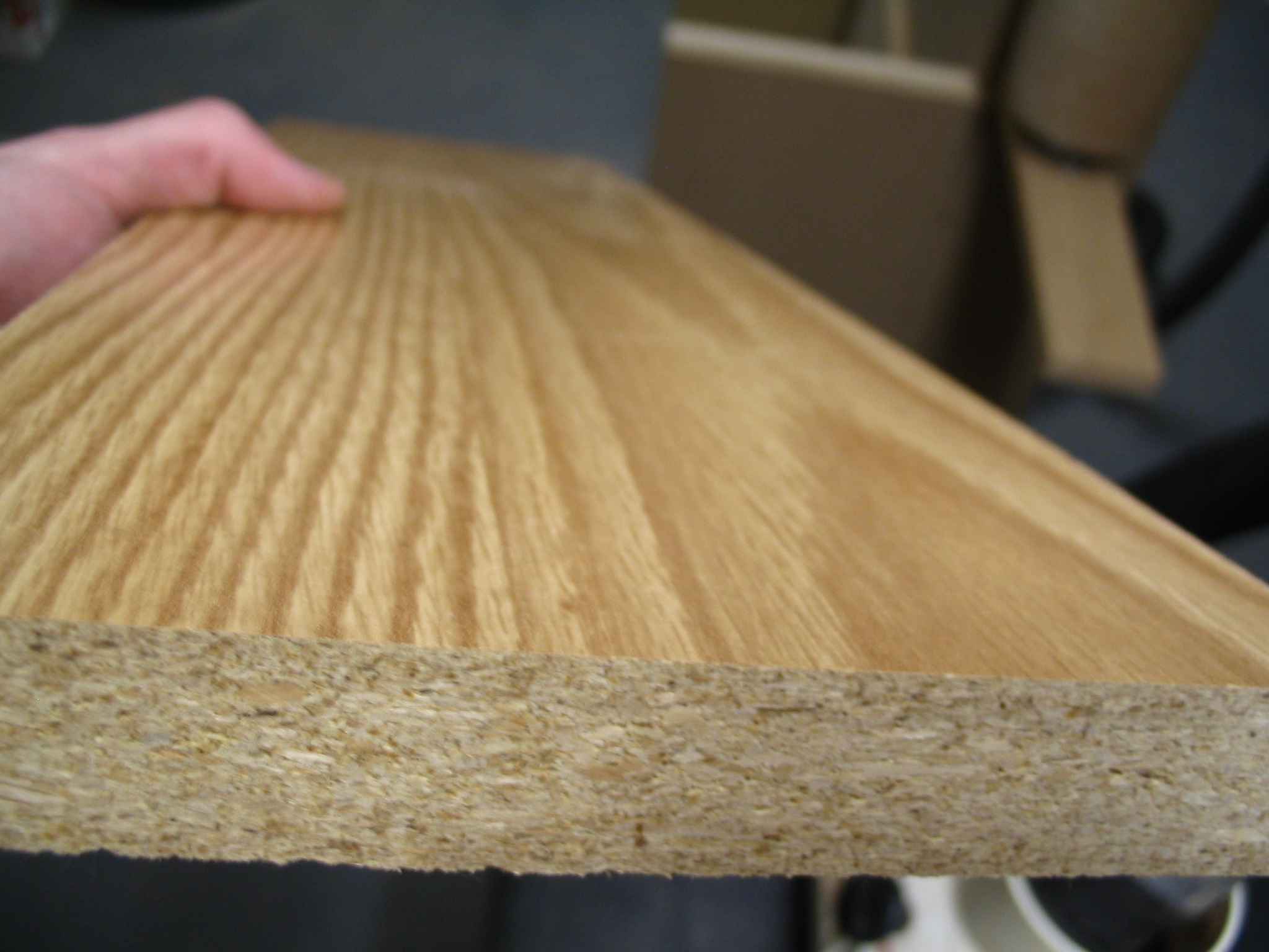 how to make particle board look like wood